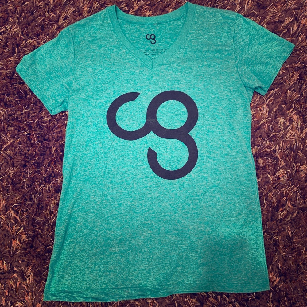 Green Camp Gladiator v-neck tee